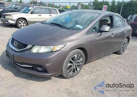 2013 Honda Civic Ex-L из США, поврежденный, VIN 2HGFB2F91DH529563